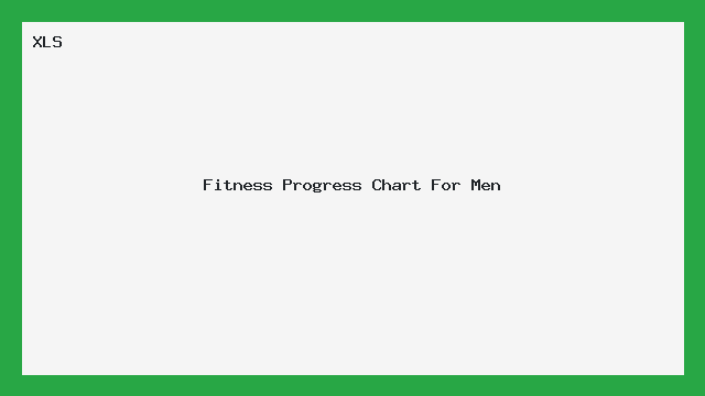 Planilha Progresso Fitness Masculino XLS - Excel