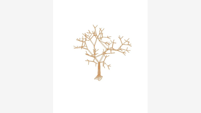 Árvore 3D detalhada Arbol 001 DWG