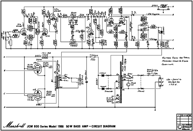 Jcm800 Bass 50w 1986