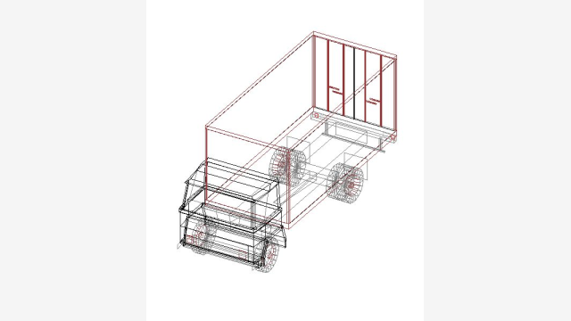 Desenho DWG Carro T Deliv2 - Modelo 3D Editável