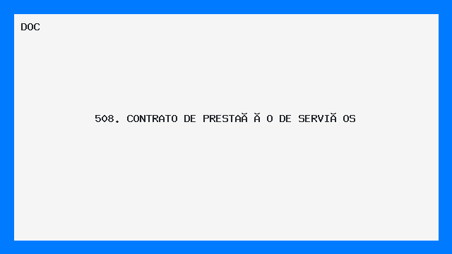 Contrato de Prestação de Serviços modelo editável .doc