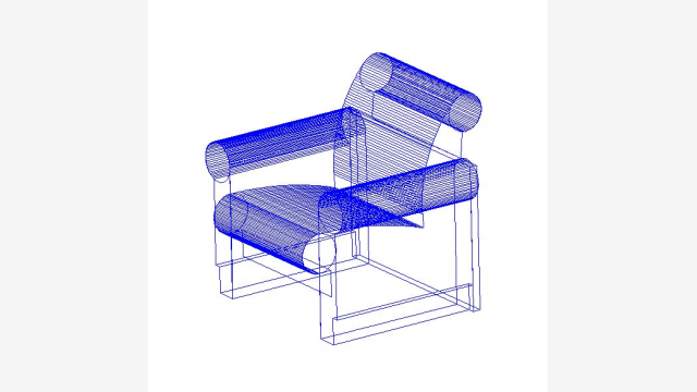 Bloco DWG 3D Pol 4 — Modelo Poliédrico Detalhado