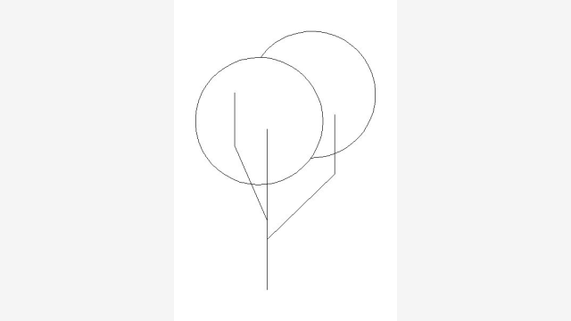 Bloco DWG T2 Vegetação — Planta e Corte Prontos