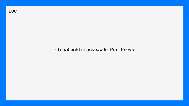 FichaConfirmacaoJudo Por Prova