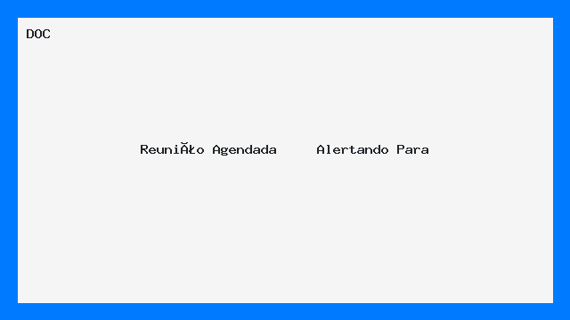 Modelo de Carta: Aviso de Reunião Agendada