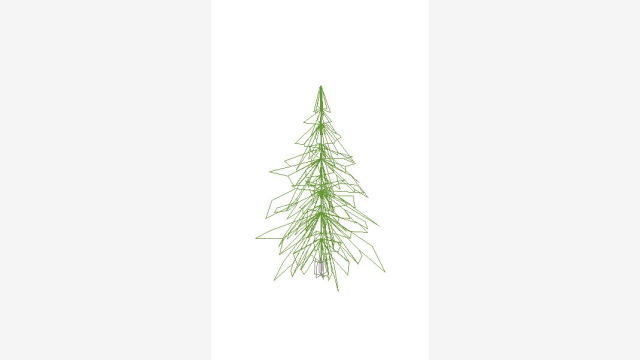 Árvore 3D Arbol 003 - DWG pronta para uso