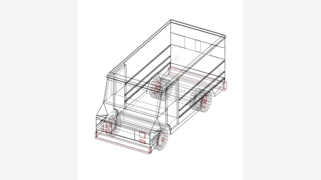 Furgonea DWG — Modelo 3D técnico pronto para uso