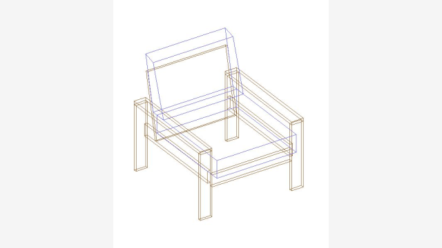 Bloco DWG 3D Polígono Detalhado
