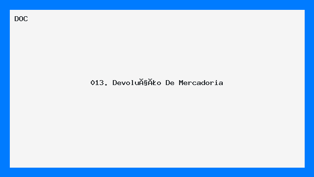 Modelo de Carta Devolução de Mercadoria DOC Word