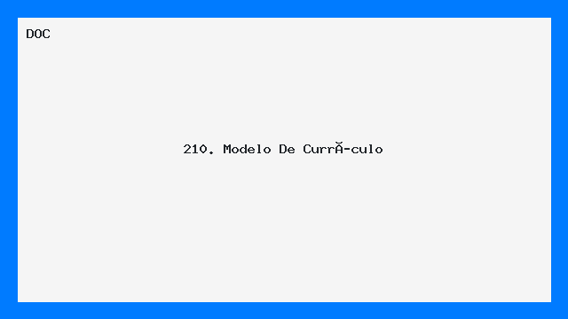 Modelo Profissional de Currículo DOC — Pronto para Uso