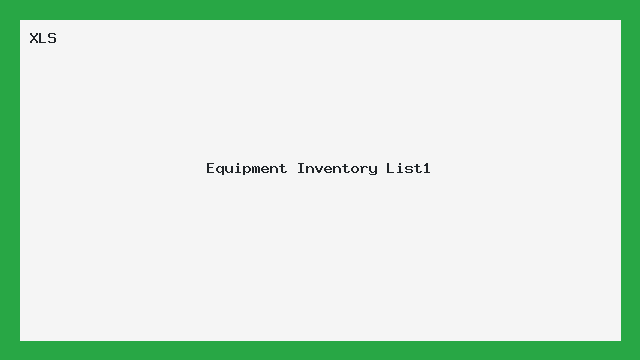 Planilha Inventário de Equipamentos Profissional - Excel