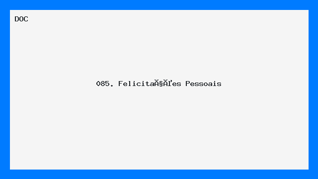 Modelos de Felicitações Pessoais Carta DOC