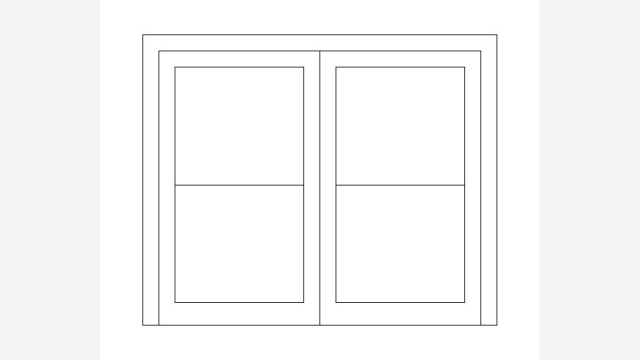 Desenho DWG JANELA JA55 – Bloco arquitetônico pronto
