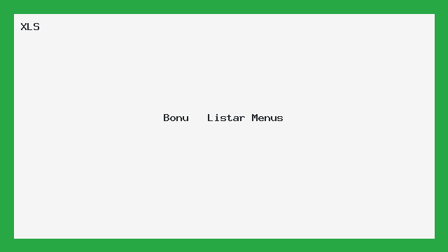 Bonu   Listar Menus