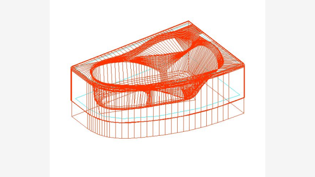 Banheira 3D Banera 041 - DWG prático para projetos