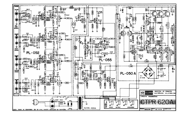 Manual Esquemático Ciclotron Ctpr 620A - Amplificador PDF