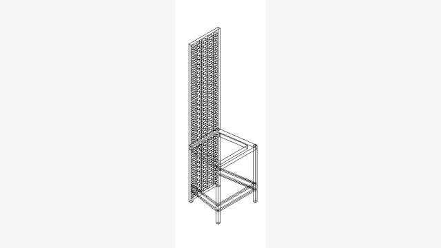 Silla 015 — Modelo DWG de Cadeira 3D Profissional