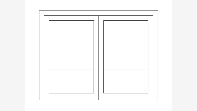 Desenho DWG JANELA JA76 Bloco CAD para Construção