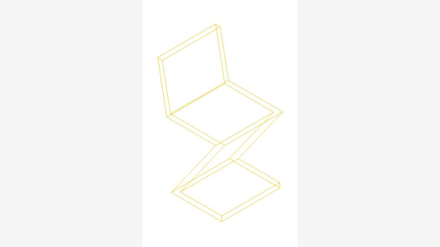 Silla 013 – Modelo DWG de Cadeira 3D para Projetos