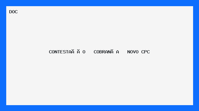 CONTESTAÇÃO COBRANÇA NOVO CPC - Download DOC - PlanilhaExcel