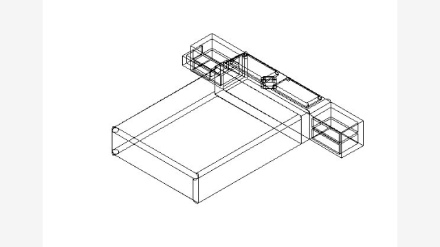 Cama 3D DWG — Modelo detalhado para projetos