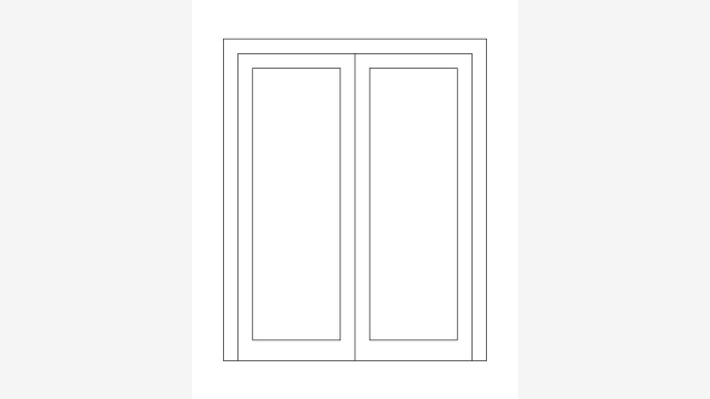 Desenho DWG Janela Ja43 Bloco CAD para Abertura
