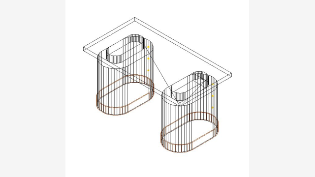 Mesa 011 DWG — Modelo 3D detalhado para projetos