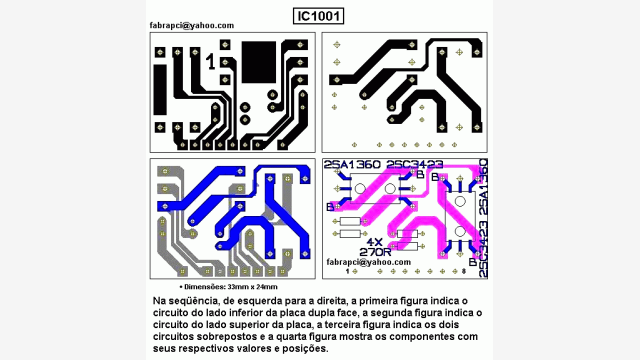 Diagrama Placa IC 1001 - Layout GIF 555x575