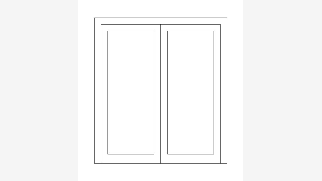 JanelA Ja44 DWG — Bloco CAD pronto para uso