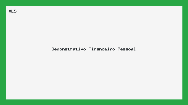 Modelo Completo de Demonstrativo Financeiro Pessoal