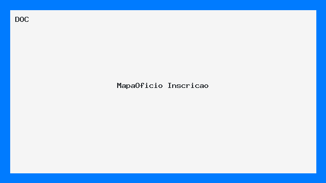 MapaOficio Inscricao