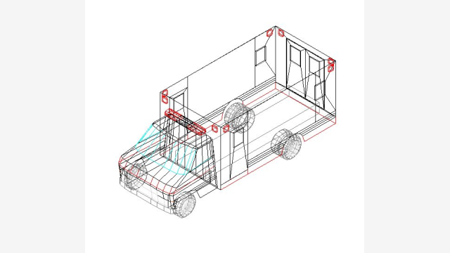 Bloco 3D DWG - Conector ZVAN04 Pronto para Uso