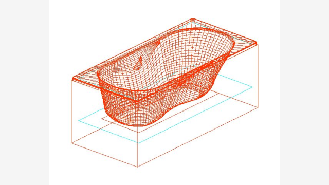 Banheira 3D DWG - Modelo Banera 029