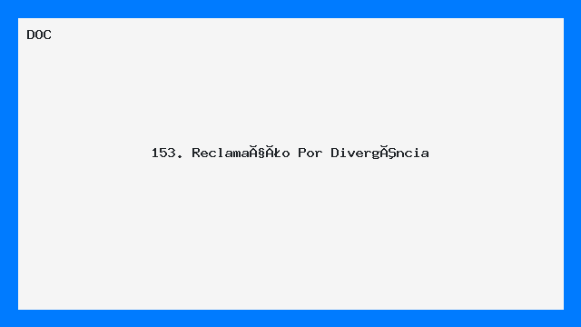 Modelo de Reclamação por Divergência Carta Comercial DOC