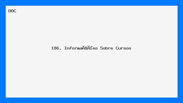 Ficha Completa de Informações Sobre Cursos Modelo DOC