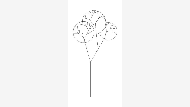 Bloco Vegetação T4 DWG - Planta Baixa Detalhada
