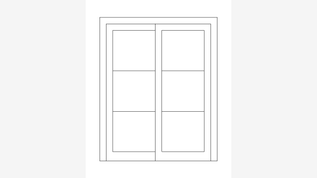 Janelas Jc83 DWG — Bloco CAD pronto para uso
