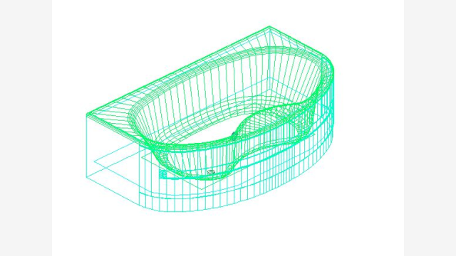 Banheira 039 DWG para Projetos 3D e CAD