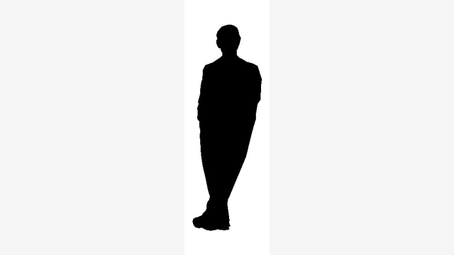 Bloco DWG Pessoa Mib8 — Figura humana detalhada