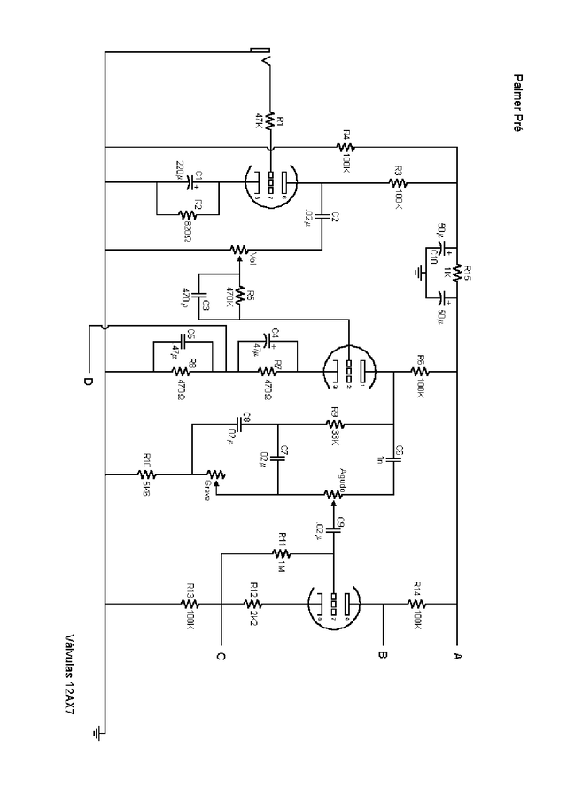 Manual técnico Palmer 100W — esquema completo