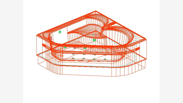 Banheira 3D DWG modelo 027 para projetos