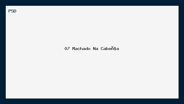 07 Machado Na Cabeça — PSD chapado detalhado
