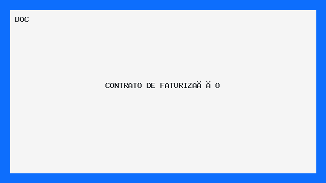 CONTRATO DE FATURIZAÇÃO