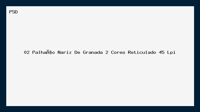 Palhaço Nariz de Granada 2 Cores Reticulado 45 Lpi PSD