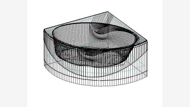 Banheira 3D Banera 017 DWG - Modelo Detalhado 470KB