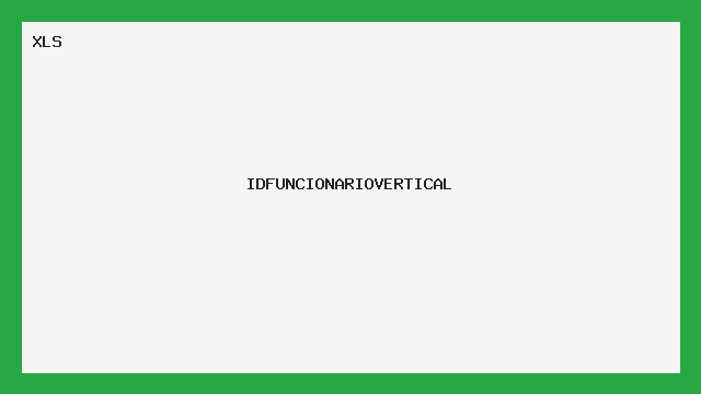 Planilha IDFUNCIONARIOVERTICAL XLS pronta para uso - Excel