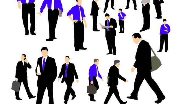 Businessman Silhouette By Parka
