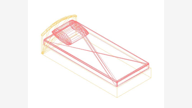 Bloco 3D Cama 005 DWG - Modelo Detalhado para Projetos