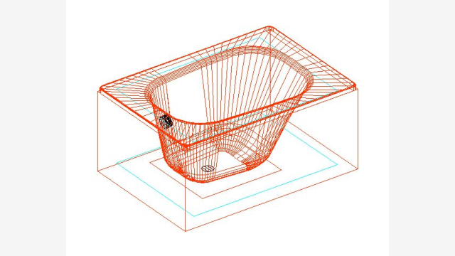 Banheira 3D Banera 001 DWG - Modelo Detalhado 144KB