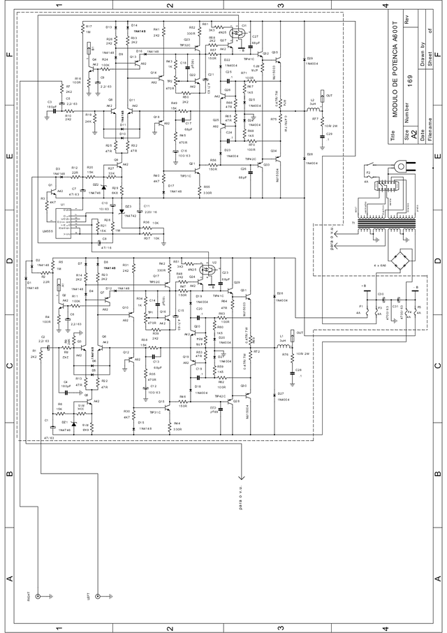 Voxman A600 T — Esquema Eletrônico Completo